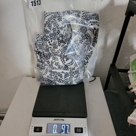 CATO Womens Tunic Top Lace Accented Bell Sleeves Size18/20W Black & White Y2K - Picture 13 of 13